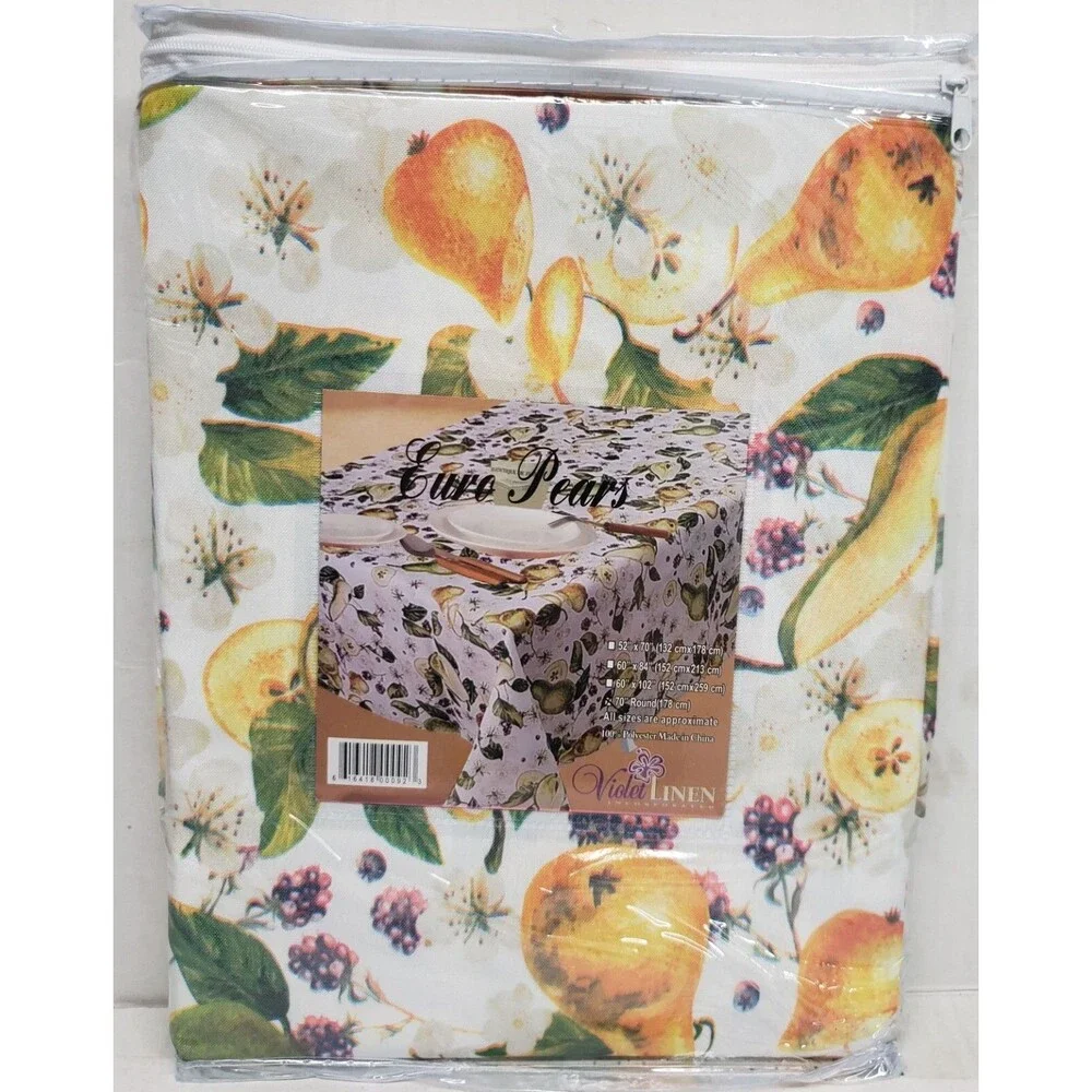 1 Printed Fabric Tablecloth, 70